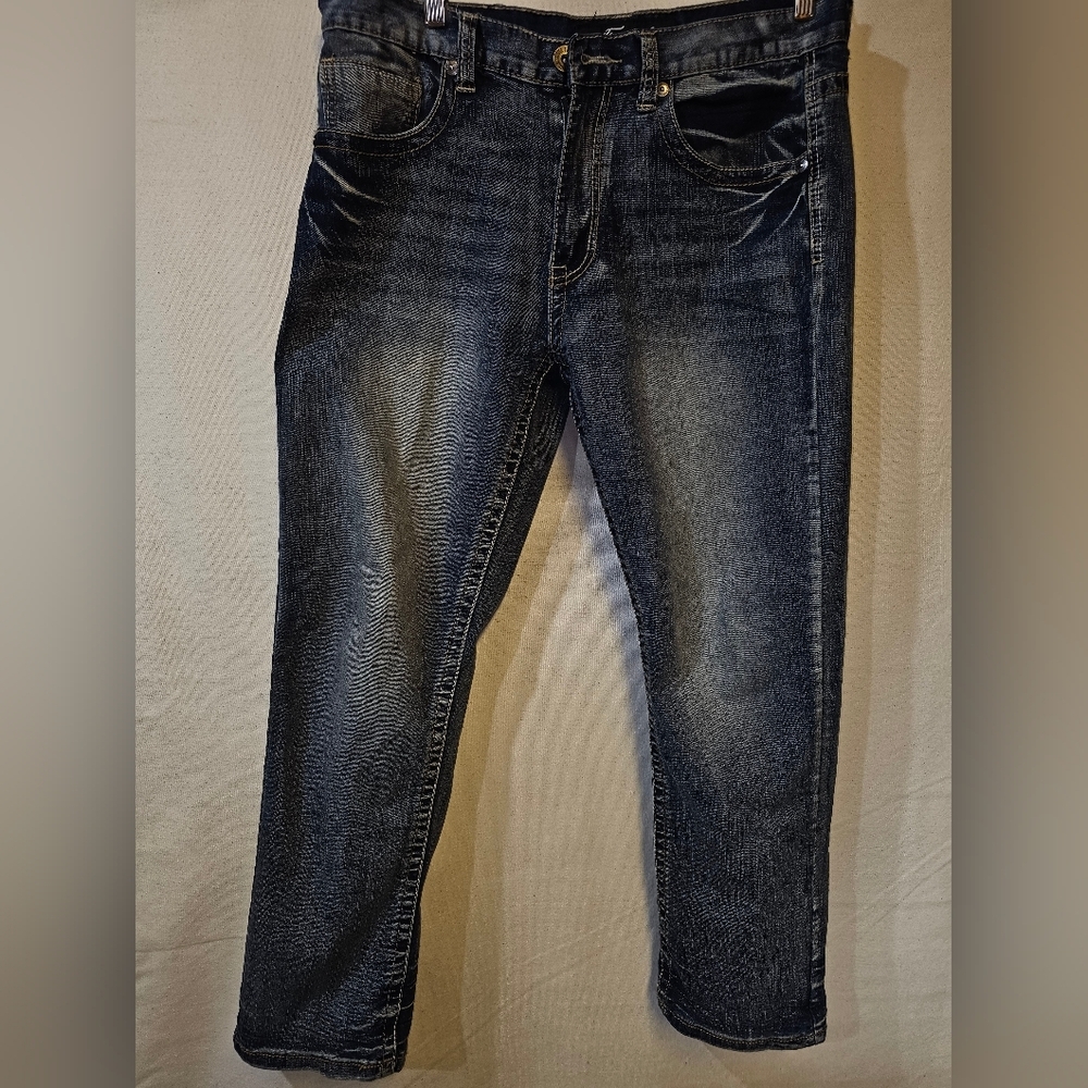 True Luck Men's‎ Blue Denim Jeans